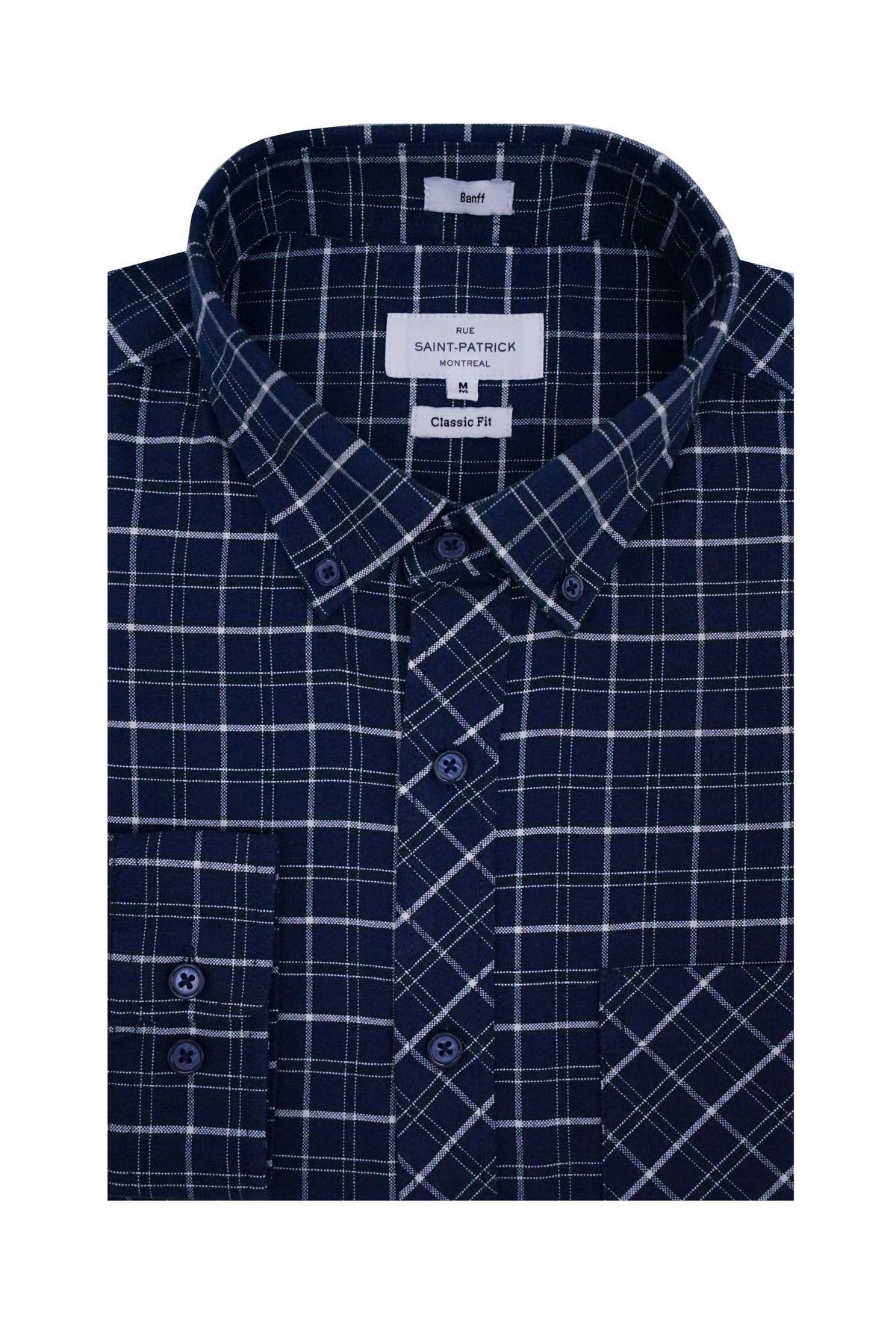 Chemise Oxford classique à carreaux Banff