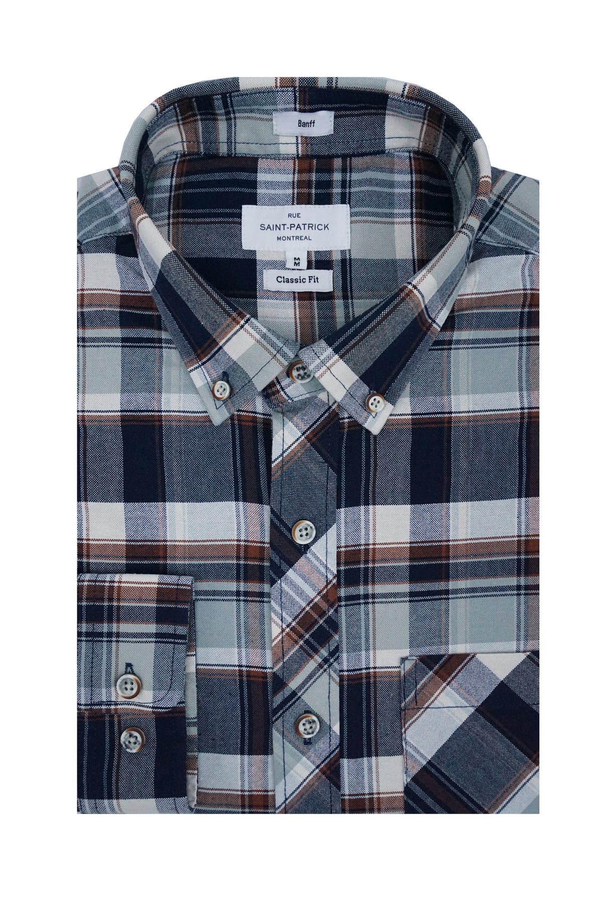 Chemise Oxford classique à carreaux Banff