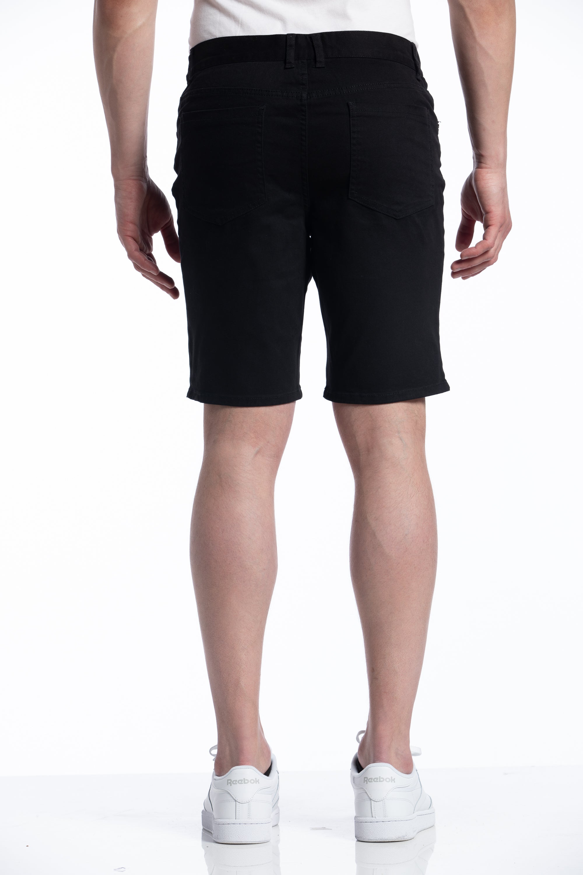 Stretch Declan 5 Pocket Shorts In Black