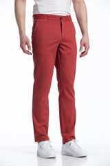 Michael Stretch Pant in Cherry