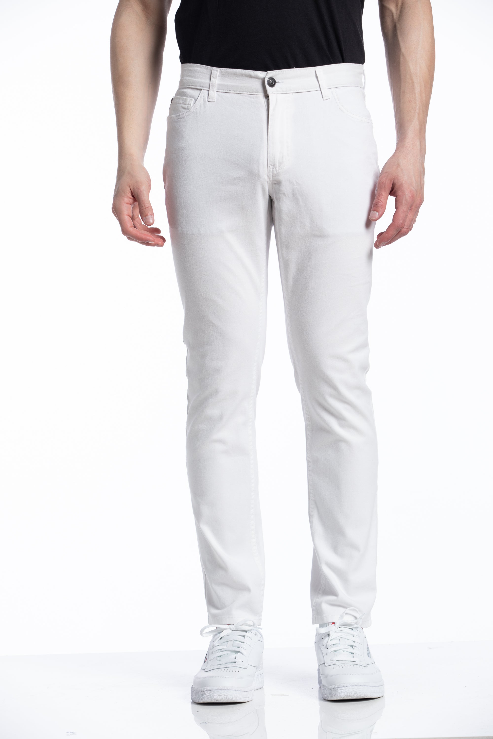 Pantalon Dylan à 5 poches en blanc d'hiver