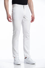 Pantalon Dylan à 5 poches en blanc d'hiver