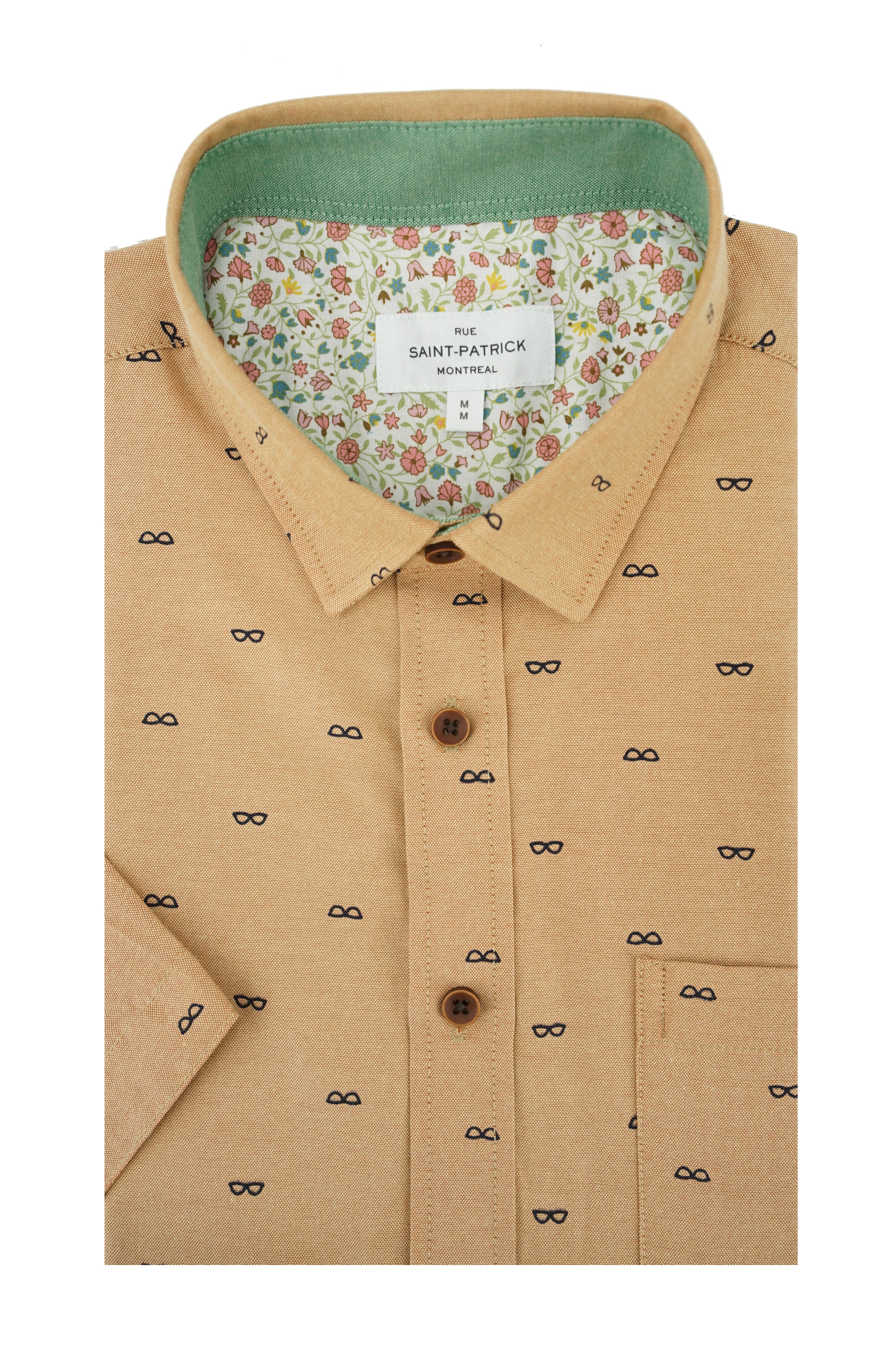 Chemise à manches courtes facile d'entretien Killygordon en orange persan