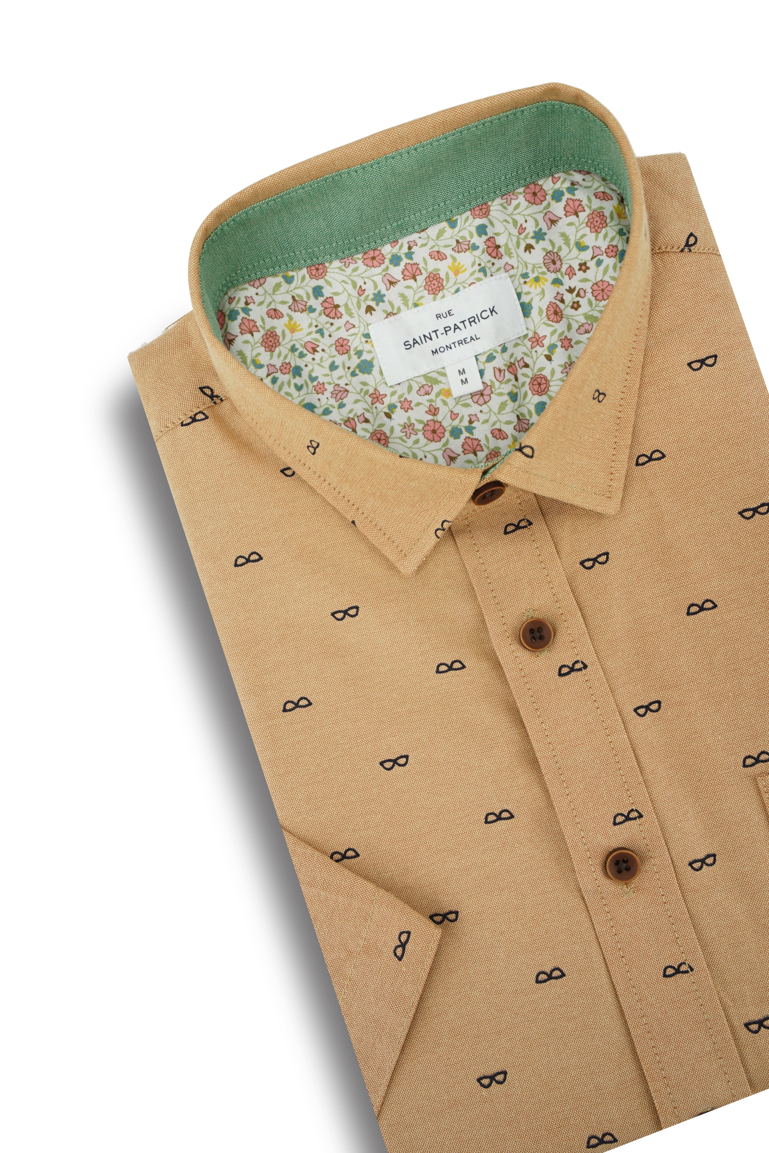 Chemise à manches courtes facile d'entretien Killygordon en orange persan