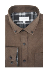 Chemise en sergé brossé diagonal Helsinki en expresso