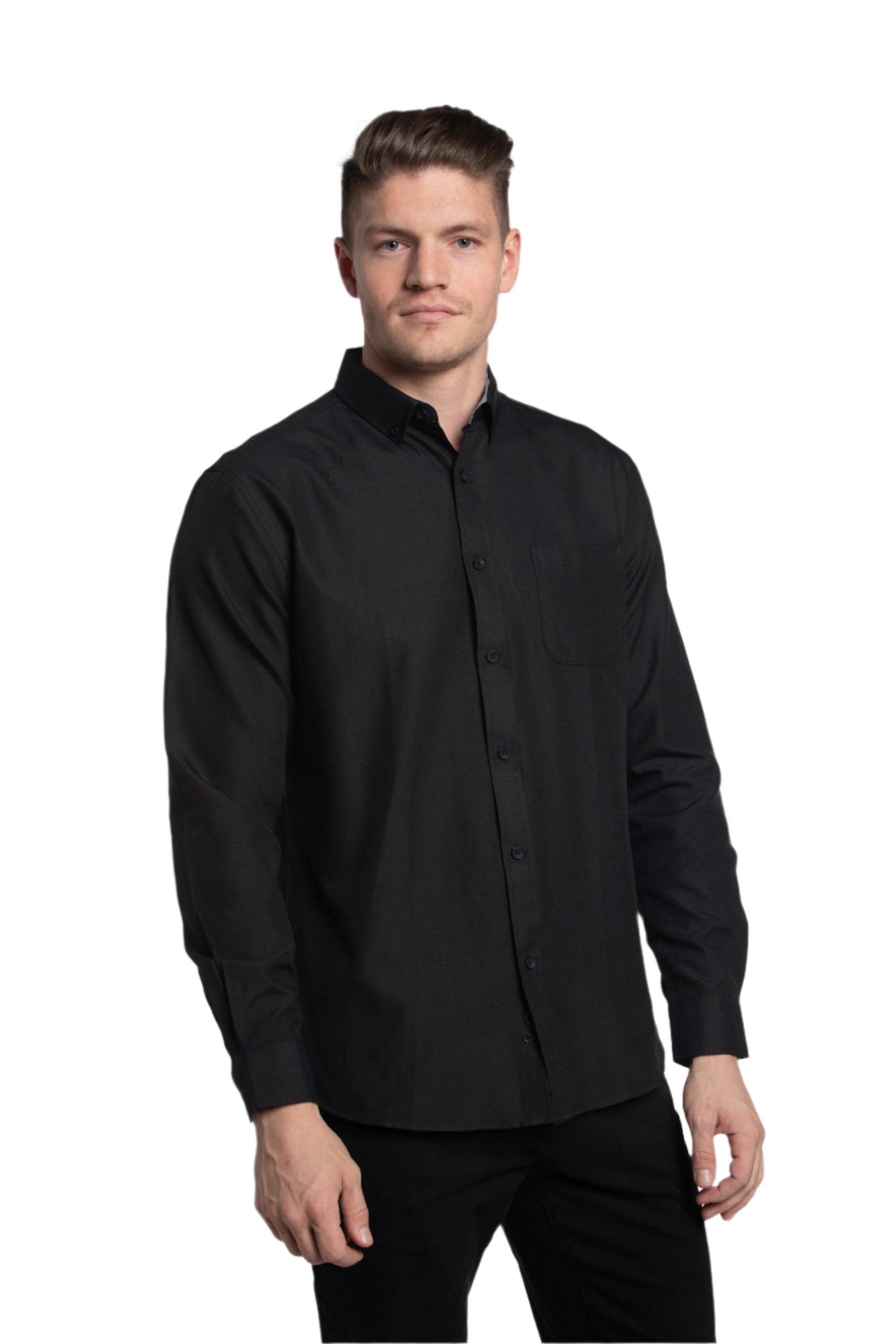 Chemise Bordeaux Easy Care en Noir