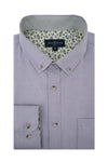 Dungarvan Easy-Care Oxford Shirt in Lilac