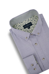 Dungarvan Easy-Care Oxford Shirt in Lilac
