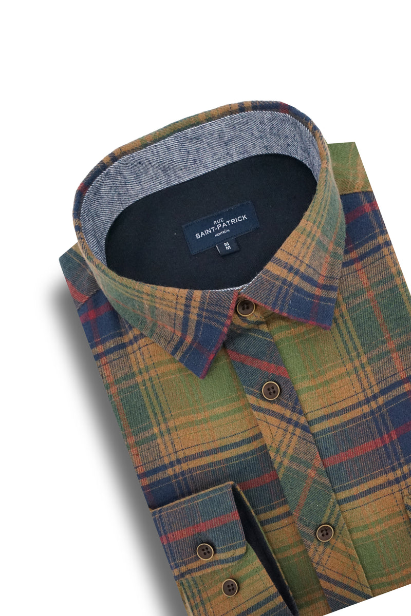 Protective Flannel Shirt - Red Checkered With Pads