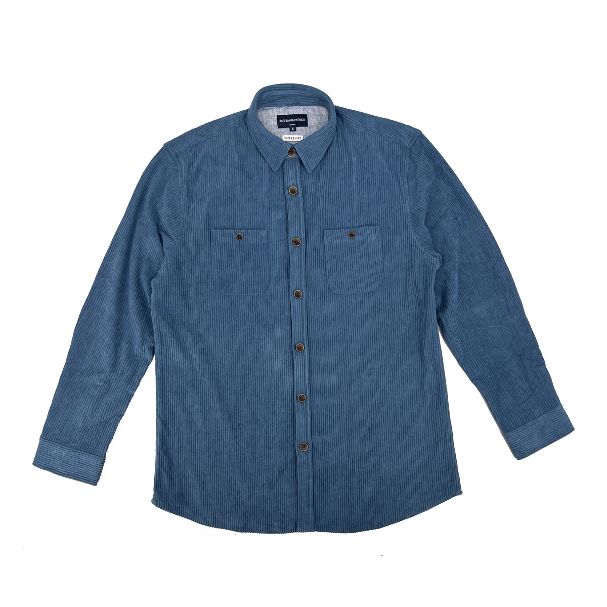 Calgary Corduroy Overshirt in Airforce Blue