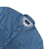 Calgary Corduroy Overshirt in Airforce Blue