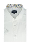Chemise à manches courtes Alameda Stretch Easy Care en blanc