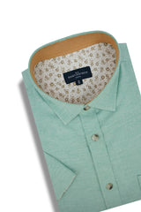 Chemise à manches courtes Venice Stretch Easy-Care vert menthe