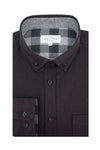 Mackenzie Melange Super Soft Flannel Shirt in Aubergine