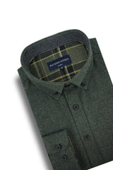 Murray Melange Super Soft Flannel Shirt in Pine Green