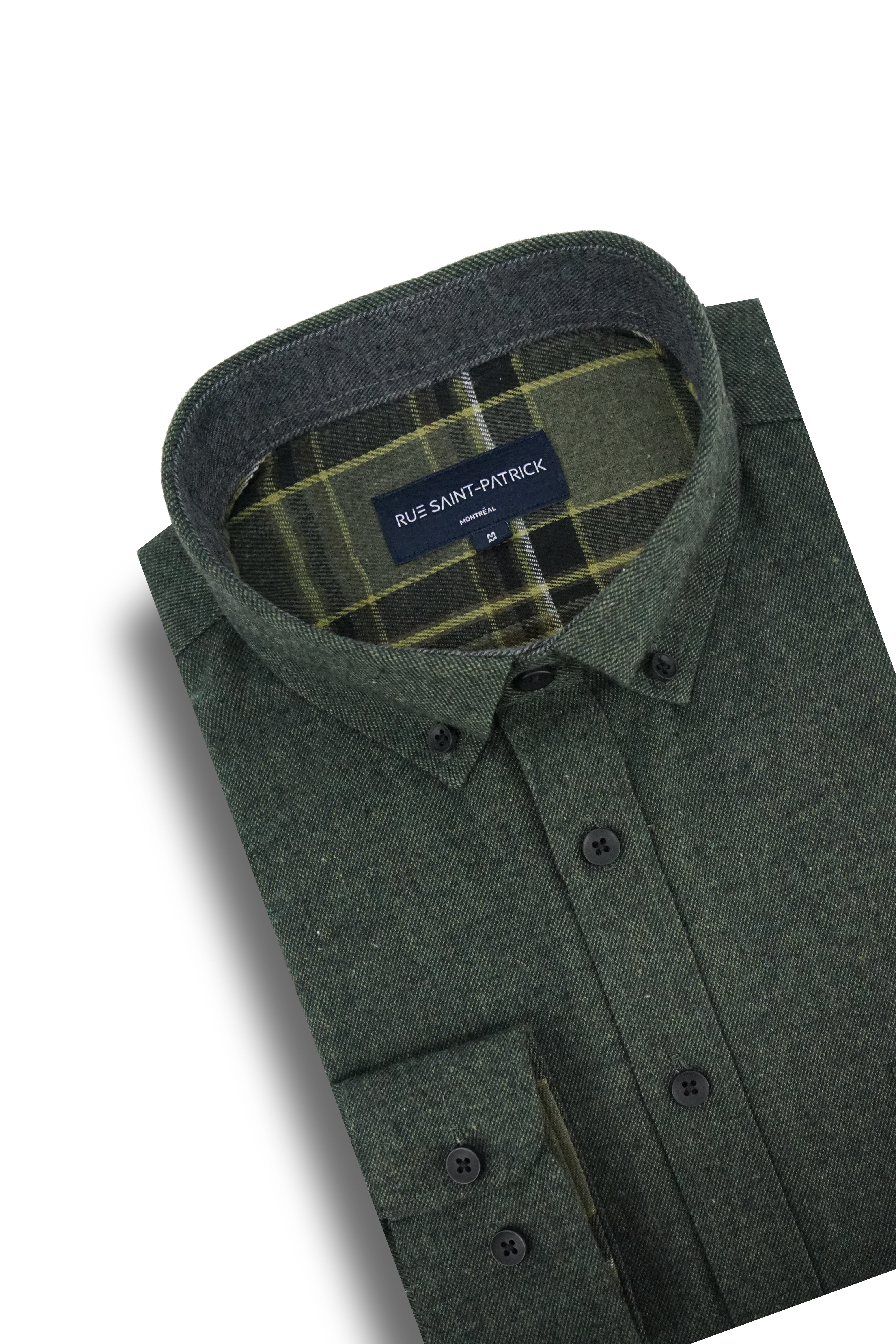 Murray Melange Super Soft Flannel Shirt in Pine Green