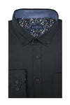 Guagamela Stretch Poplin Shirt in Black