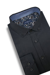 Guagamela Stretch Poplin Shirt in Black