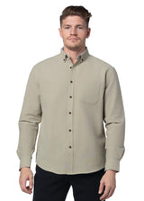 Basket Weave Long Sleeve Shirt in Desert Sage