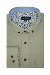Basket Weave Long Sleeve Shirt in Desert Sage