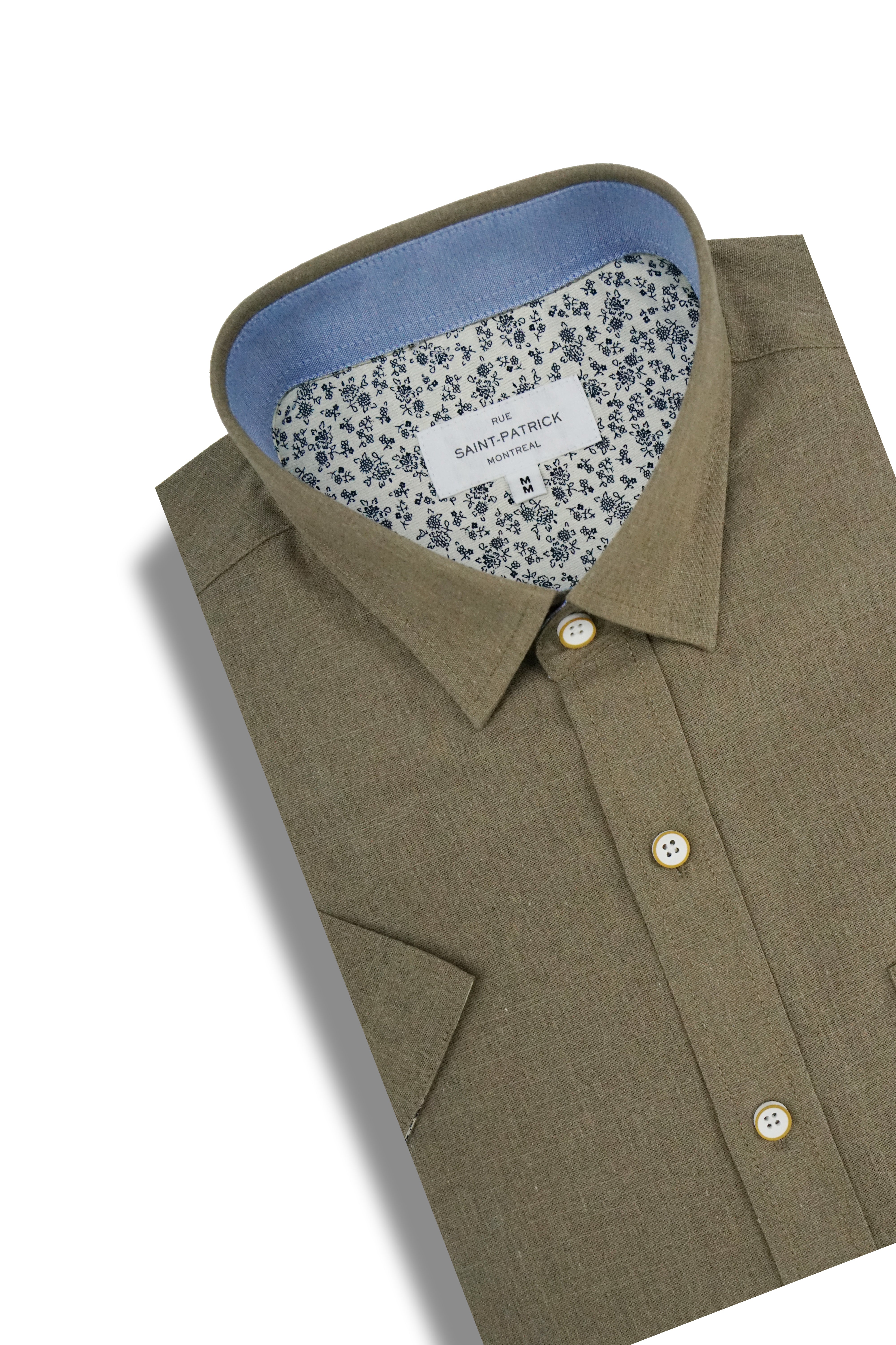 Niihau Linen Blend Short Sleeve Shirt in Hawaiian Sand