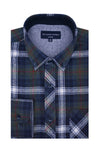 Tofino Flannel Shirt in Highland Green and Navy
