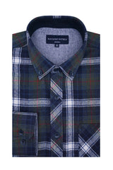 Tofino Flannel Shirt in Highland Green and Navy