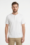 T-shirt henley en coton bio Shankill