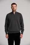 Fine Gauge 100% Cotton Quarter-Zip Sweater