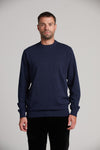Pull col rond 100 % coton, maille fine