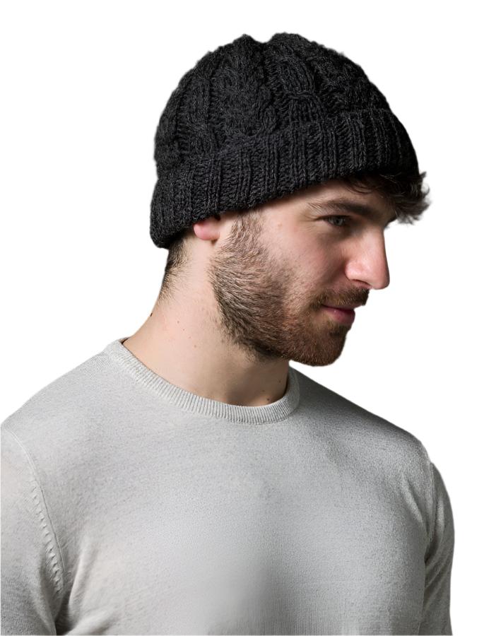 Made in Ireland Heritage Worsted Wool Hat in Charcoal