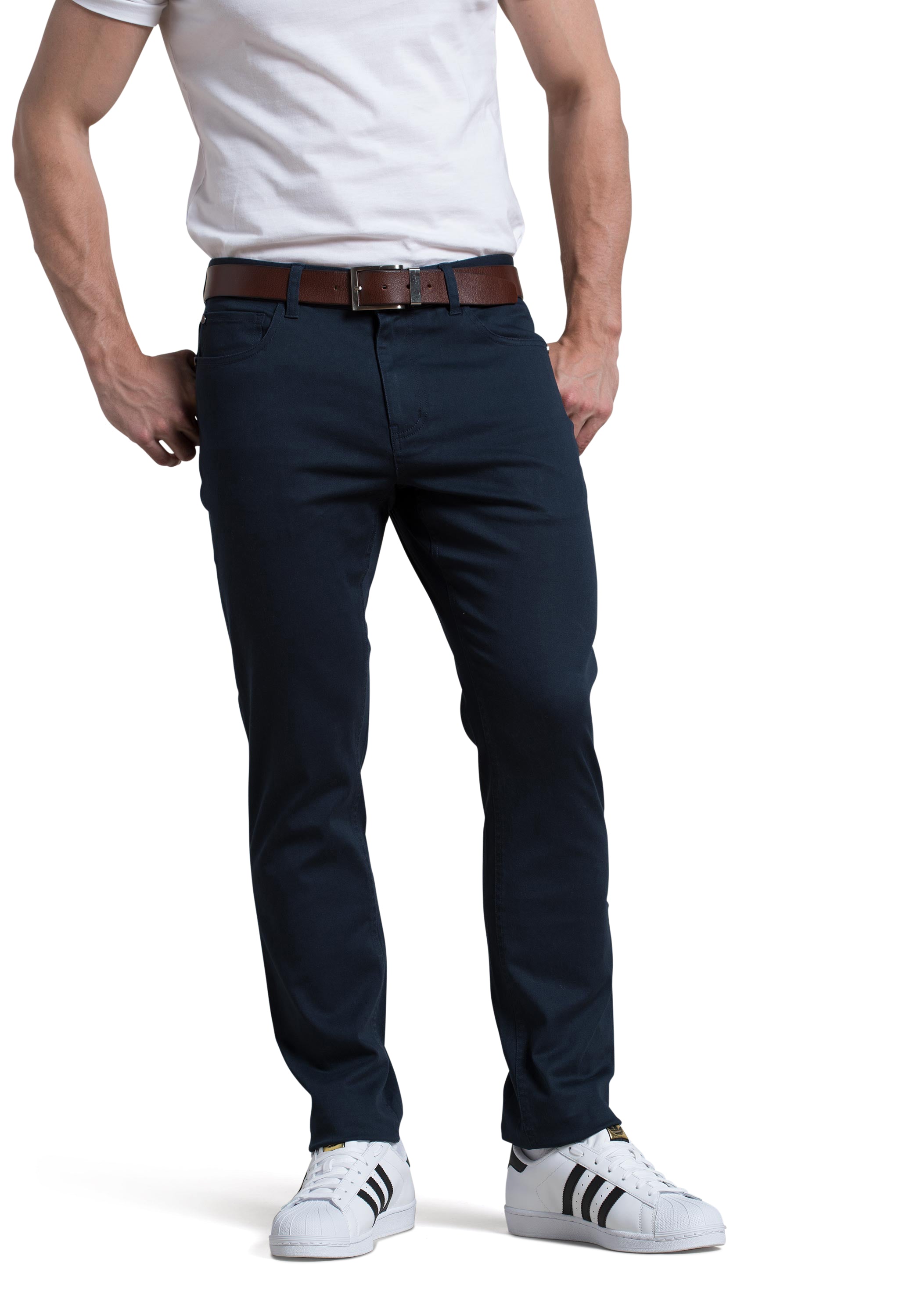 Pantalon Dylan à 5 poches bleu marine