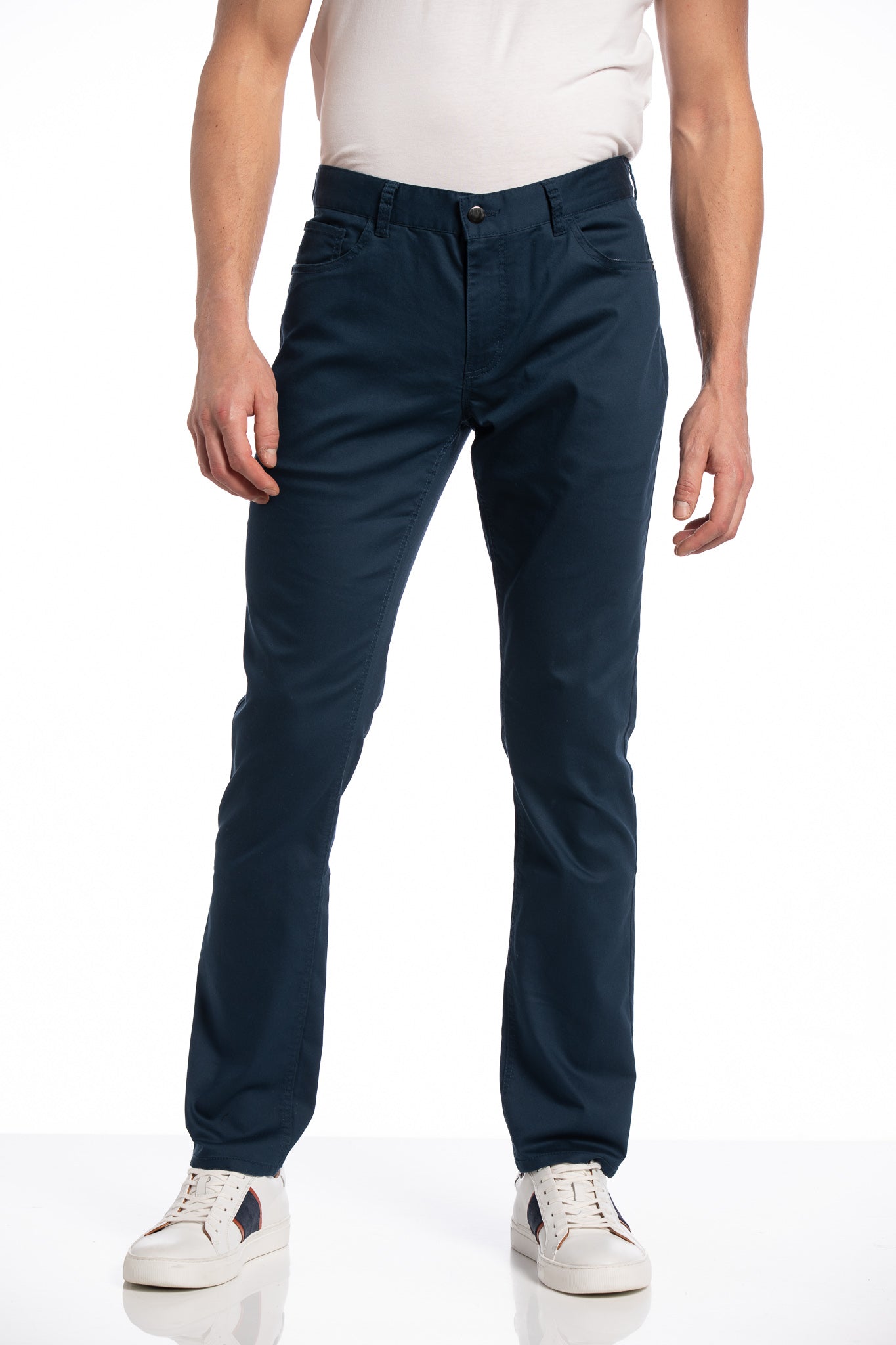 Dylan 5 Pocket Pant in Prussian Blue