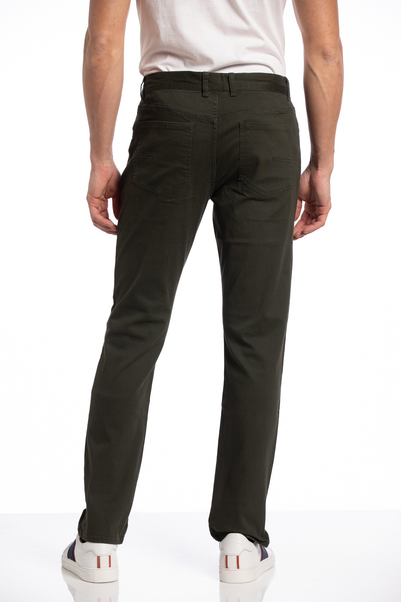 Pantalon à 5 poches Dylan en vert forêt