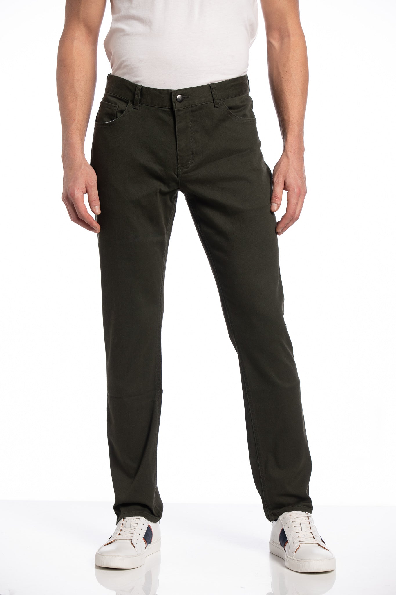 Pantalon à 5 poches Dylan en vert forêt