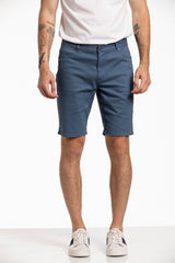 Stretch Declan 5 Pocket Shorts in AirForce Blue