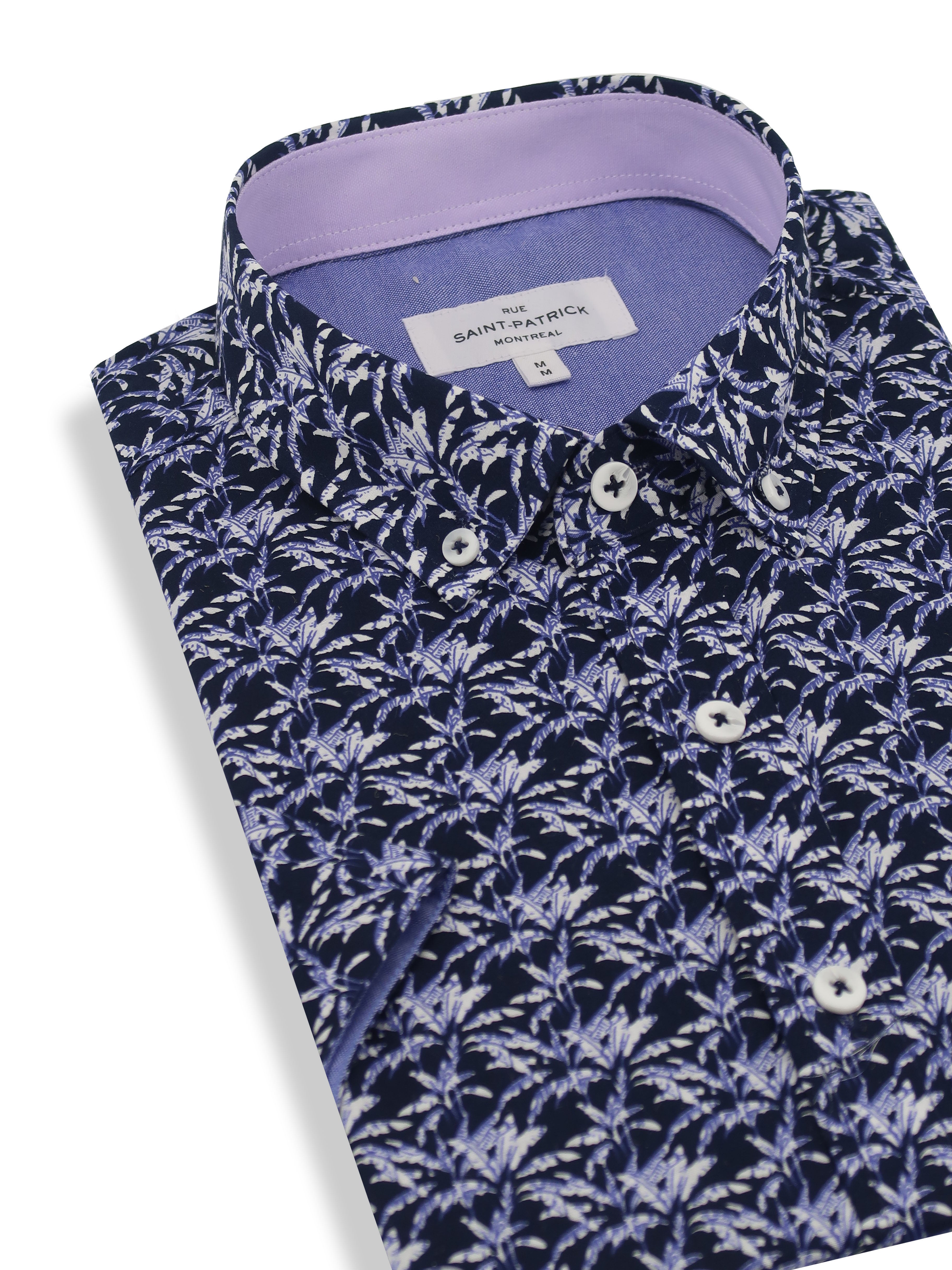Stirling Short Sleeve Shirt in Navy