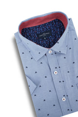 Pollockstown Short Sleeve Shirt in Cornflower Blue