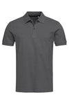 True Pique Polo Shirt in Slate Grey