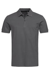 True Pique Polo Shirt in Slate Grey