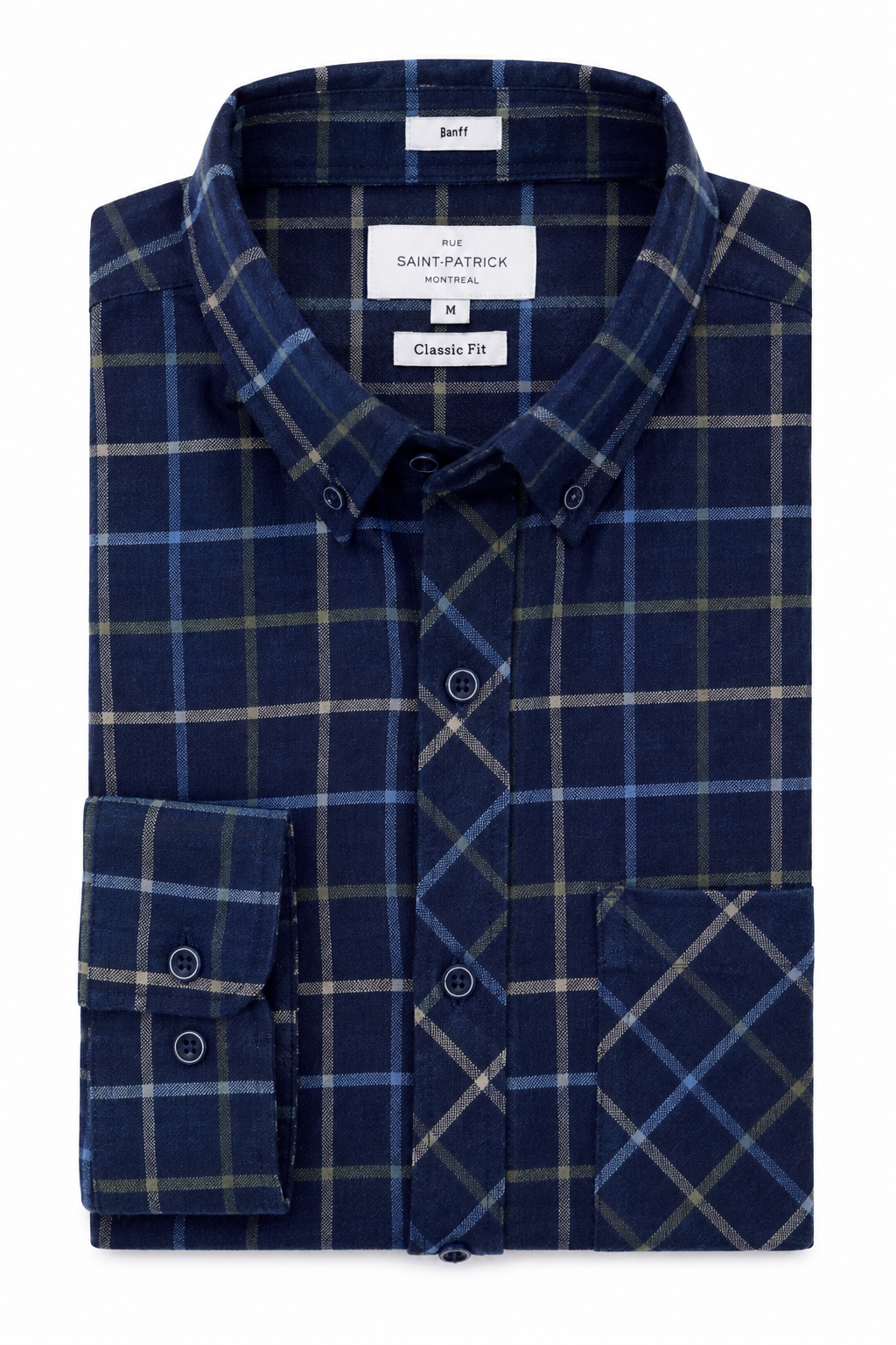 Banff Windowpane Check Classic Oxford – Rue Saint-Patrick