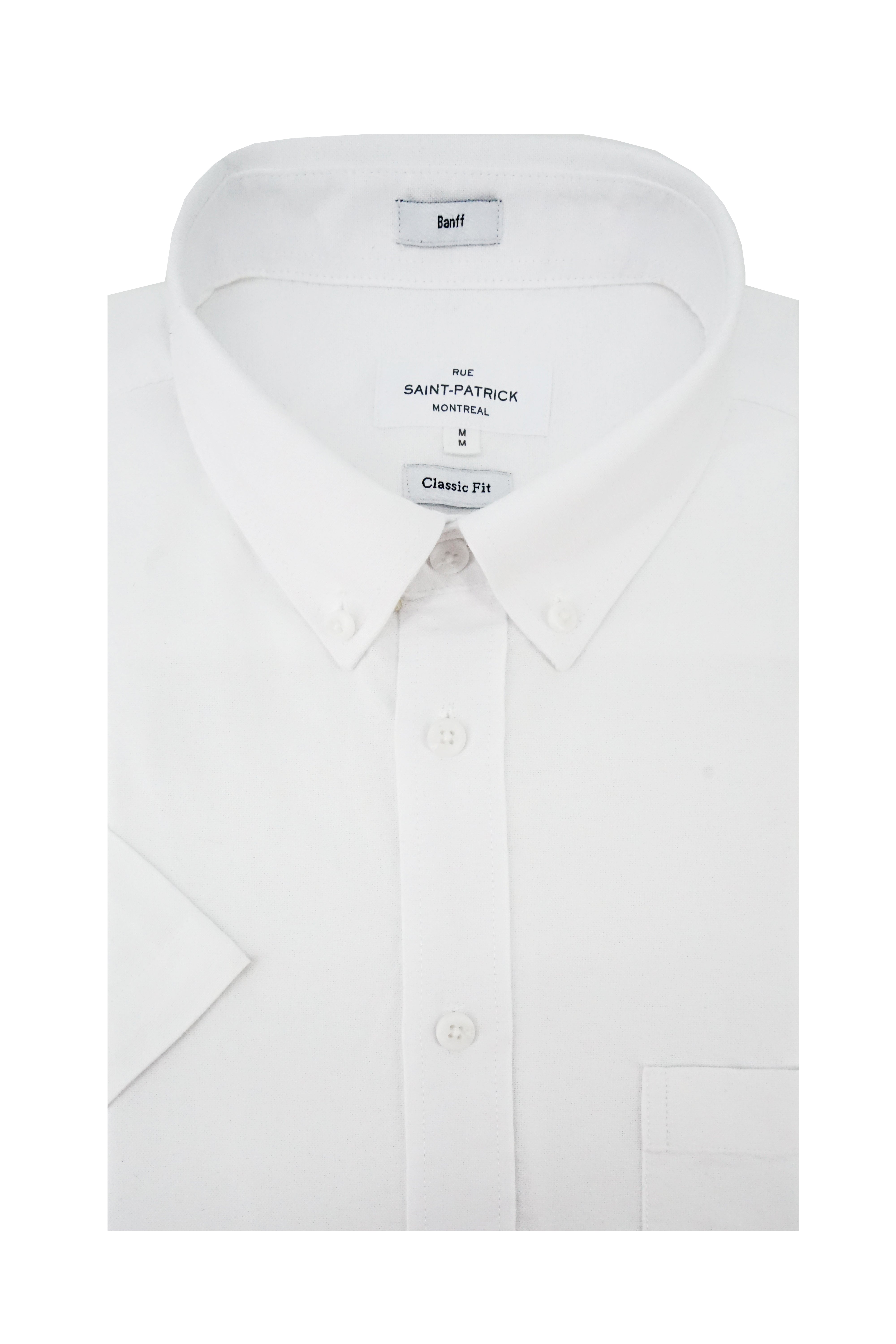 Chemise Oxford classique à manches courtes Banff