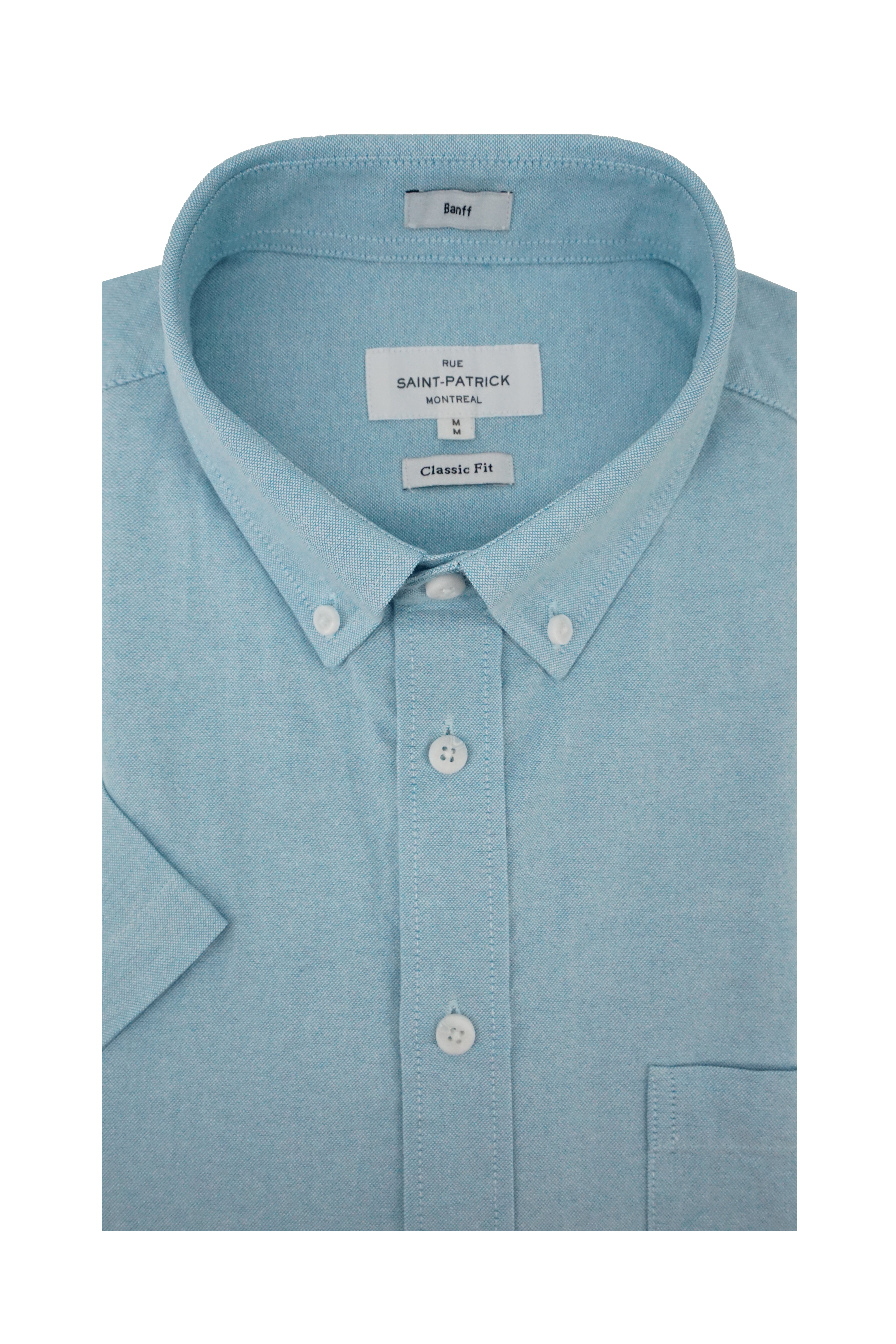 Chemise Oxford classique à manches courtes Banff