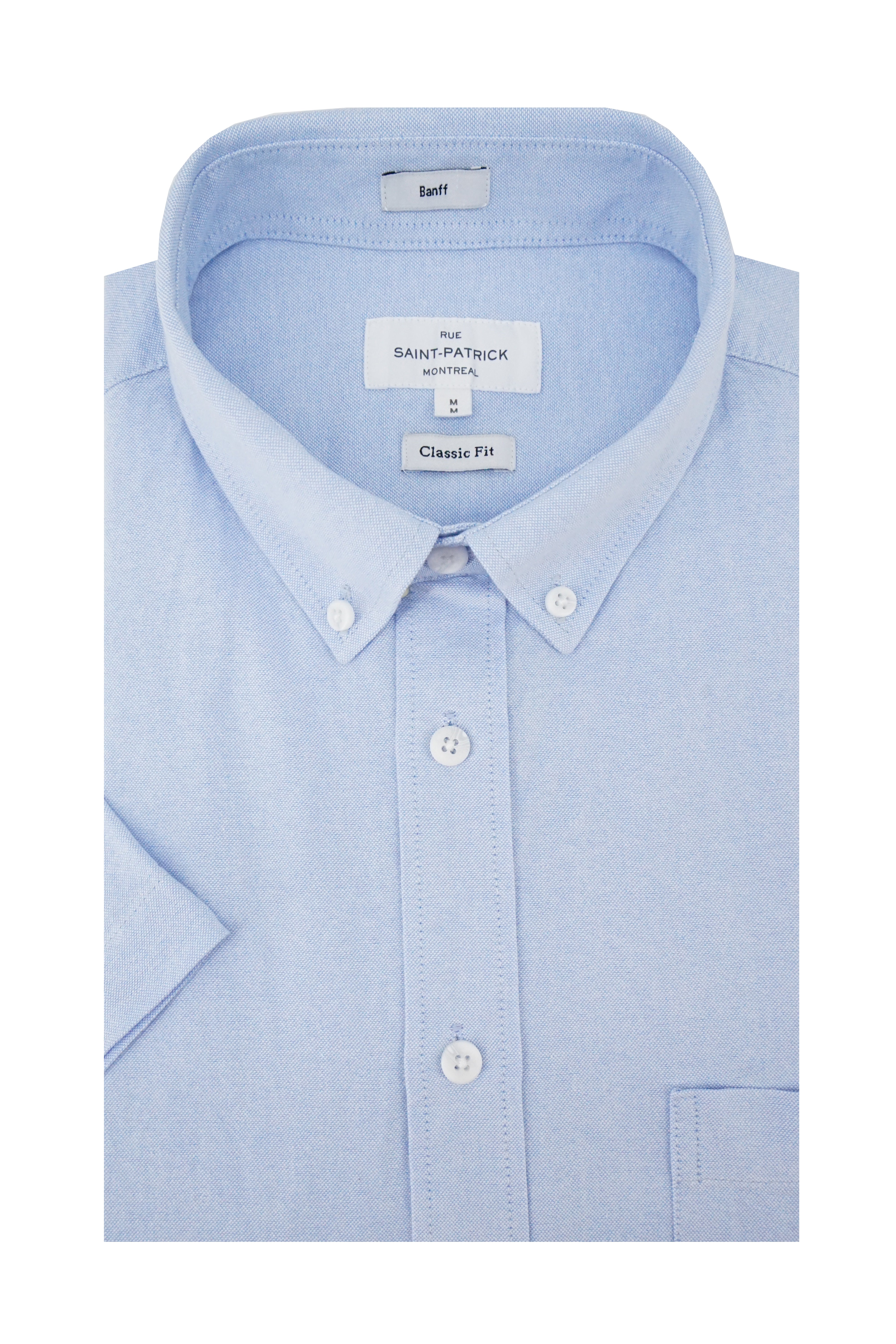 Chemise Oxford classique à manches courtes Banff