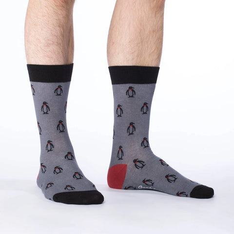Grey Penguins Socks
