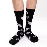 Men's Bowling Black Socks