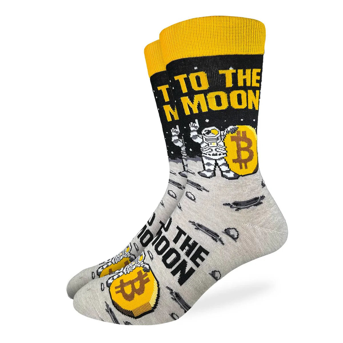 Chaussettes pour hommes Bitcoin, To The Moon