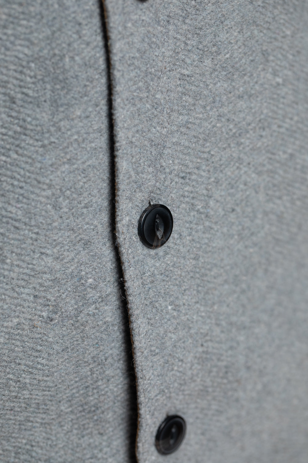 Dublin Herringbone Wool Blend Men's Shacket in Light Grey