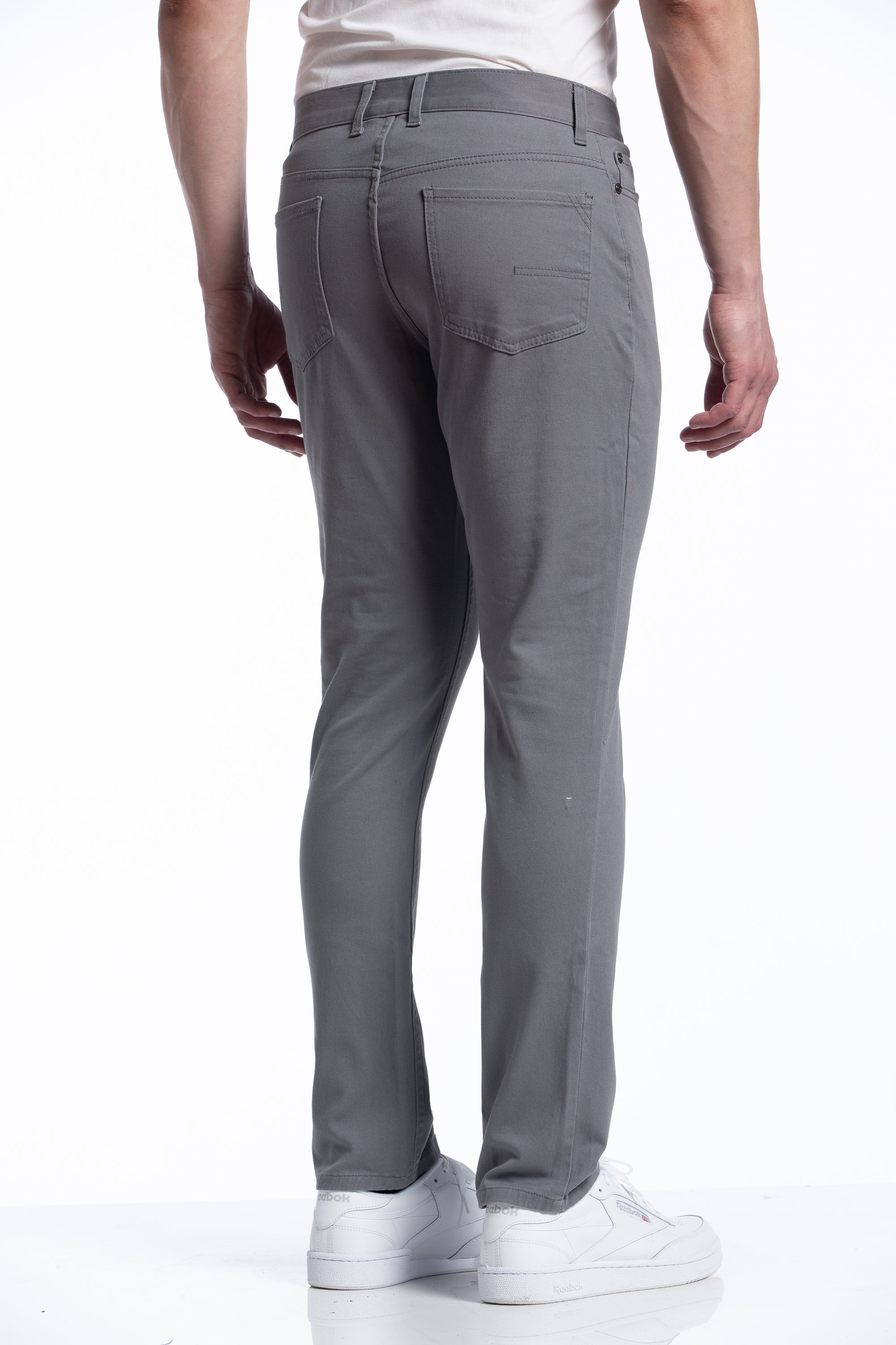 Pantalon à 5 poches Dylan en gris étain