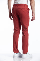 Michael Stretch Pant in Cherry